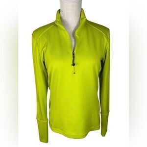 Nike Golf Women’s Bright Green 1/2 Zip Pullover Top